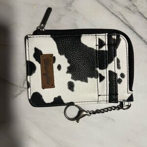 Wrangler Black and White Cow Print Wallet